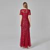 Elegant Fashion Evening Gown High Waist Sequin Embellished Mermaid Fit Sexy Women Party Dress