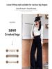Autumn Winter 2025 High-Waist Black Jeans: Women's Slimming Loose Wide-Leg Pants