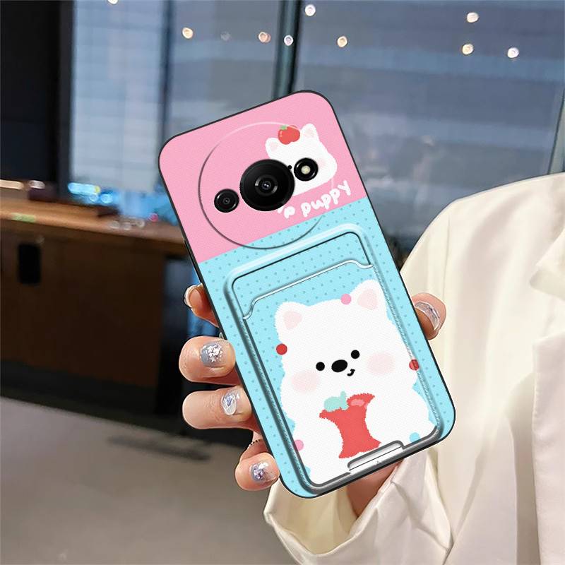 Card sleeve Full wrap Phone Case For Redmi A3 4G/A3X/Xiaomi POCO C61 4G Cover protective Anti-knock Back Cover TPU Cute
