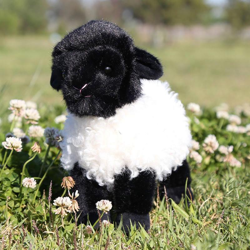 Jucărie Oaie de Pluș Păpușă Animal Umplută cu Bumbac PP Pentru Copii și Fete