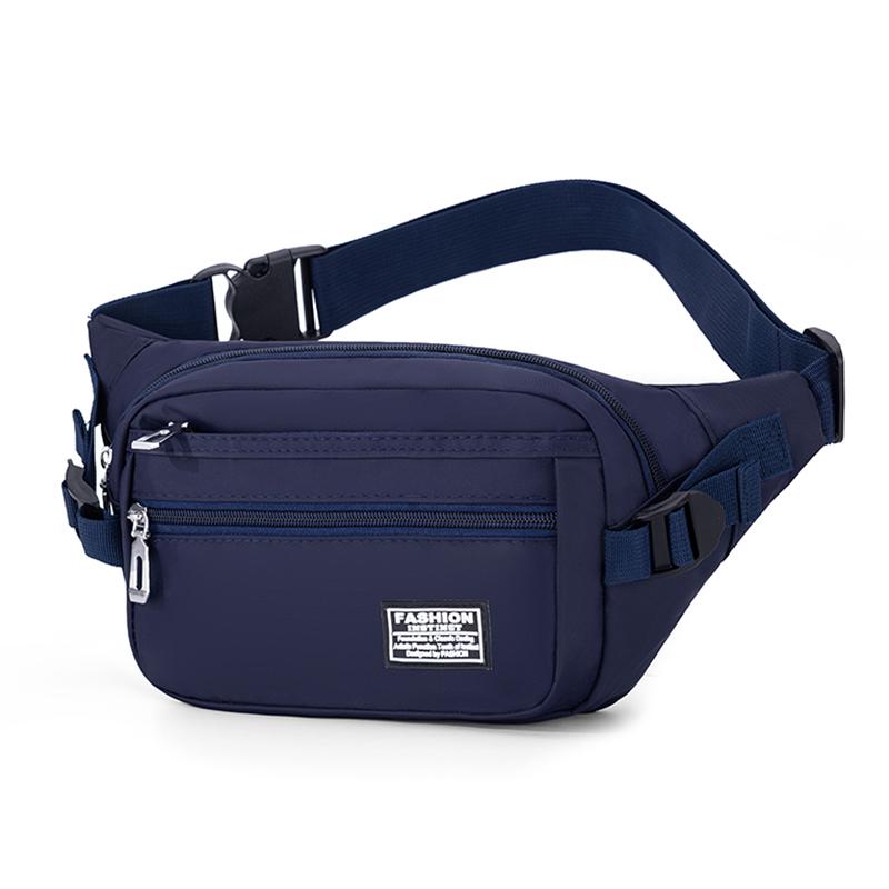 Large Capacity Outdoor Waist Bag Multi-layer Sling Bag New Nylon Waterproof  Fanny Pack