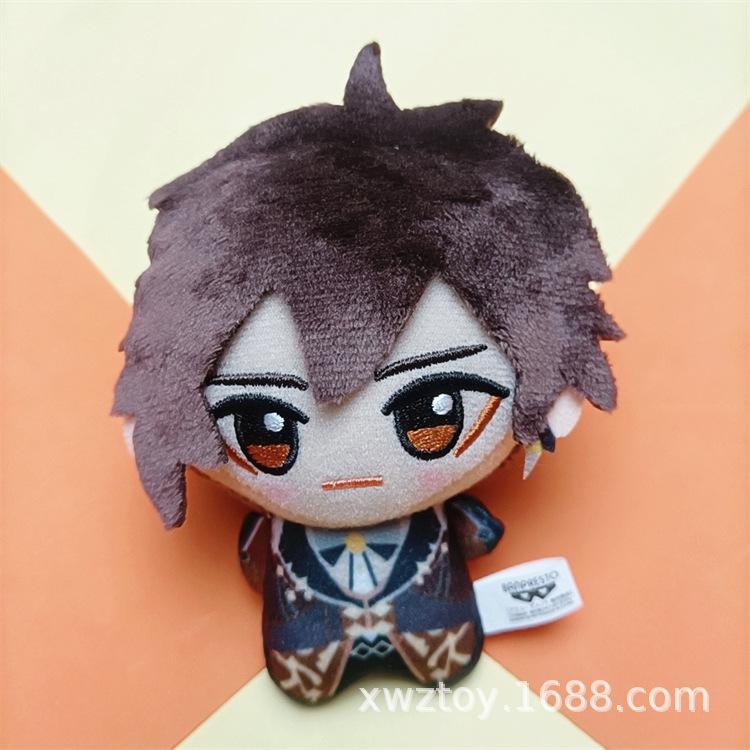 Authentic Anime Plush Characters new Genshin impact Tartaglia Zhongli Fischl Aether Diluc Plush Action Figure Model Toys
