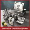 SUS304 Stainless Steel Commercial Food Pan