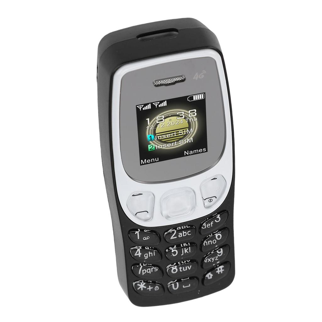 Unlocked Phone for Seniors Dual SIM 4G LTE Elderly Mobile Phone with SOS Key MP3 Playback Black