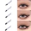 Schwarzer Silikon Eyeliner Pinsel Klinge Mehrzweck Augenbrauen Lippenstift Pinsel Einfach zu Verwenden Nagellackstift Augenformung Make-up