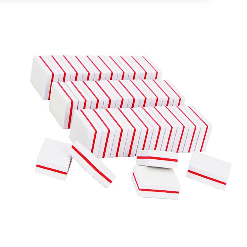 

Двостороння пилка для нігтів, що миється: Міні високоеластичний бісквітний блок тофу білий