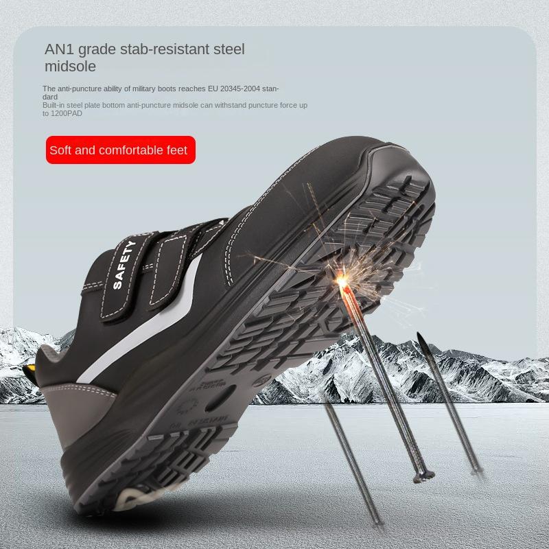 Labor Insurance Shoes Wear-resistant Shoes Men's Summer Anti-smashing and Anti-piercing Lightweight Steel Head Shoes