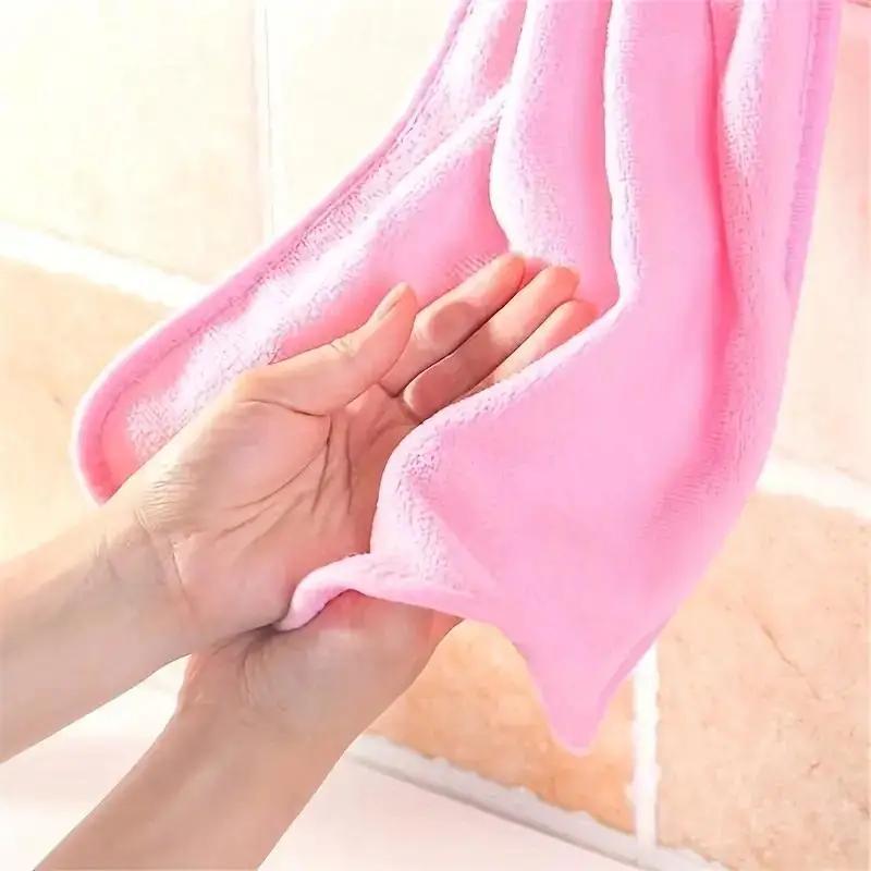 4pcs Multi-purpose Soft Towels, Absorbent Cloths, Dishcloths, Hanging Cloths, Kitchen and Bathroom Accessories
