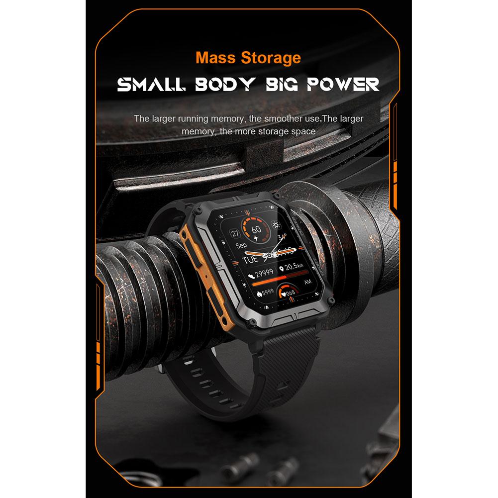 C20pro Men Smart Watch Bluetooth-compatible Call 1.83 Inch Hd Screen Ip68 Waterproof Sports Smartwatch