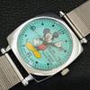 HAND-WINDING VINTAGE SWISS MENS REFURBISHED SEA GREEN COLOR DIAL WATCH A707270-1