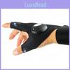 Luvas Versáteis de Dedo com Luz LED em Tecido Elástico Confortável