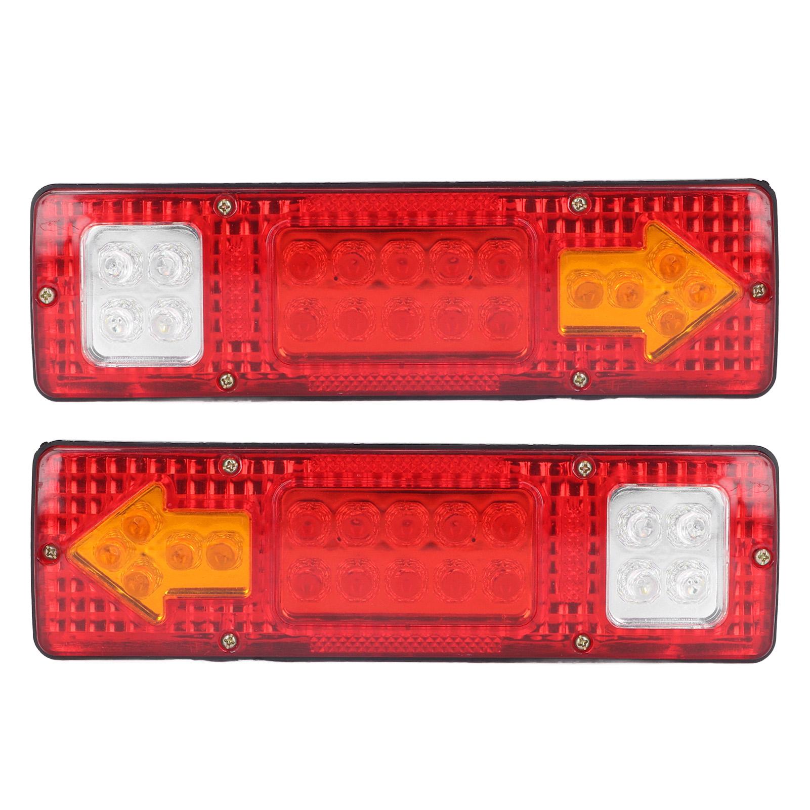 

2 шт. Светодиодные задние фонари 12 В Высокая яркость Универсальный фонарь указателя поворота для прицепов, грузовиков, караванов, лодок, кемперов