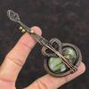 Labradorite Copper Wire Wrapped Pendant Gemstone Pendant Copper Jewelry Handmade Labradorite Jewelry Gift For Her Guitar Pendant For Mother