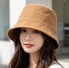 Sunscreen sunshade bucket hat women's spring and summer high-end plain all-match basin hat light and breathable sun hat