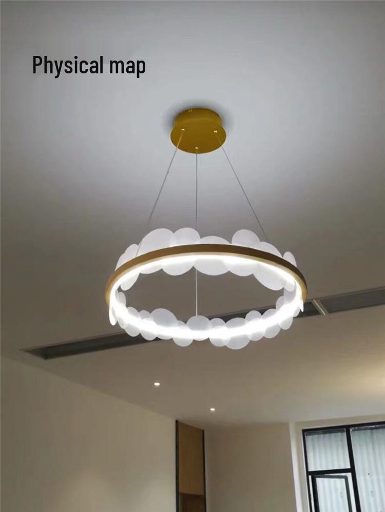 Postmodern Minimalist Nordic Luxury Circular Chandelier for Living Room or Dining Room