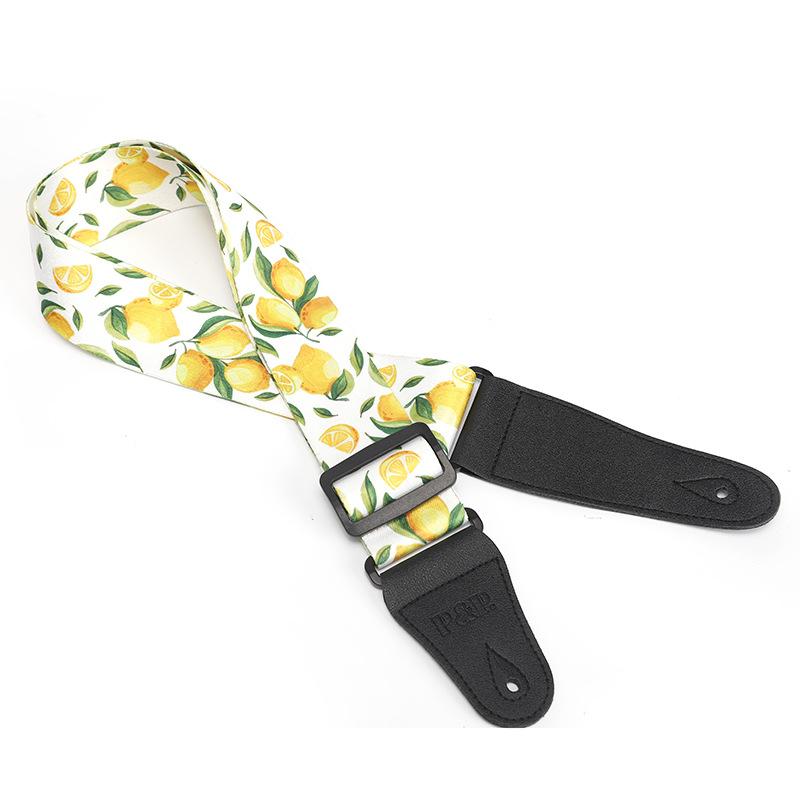 

Guitar strap, accessories, thickened and widened, electric guitar ukulele, polyester printed strap, vintage