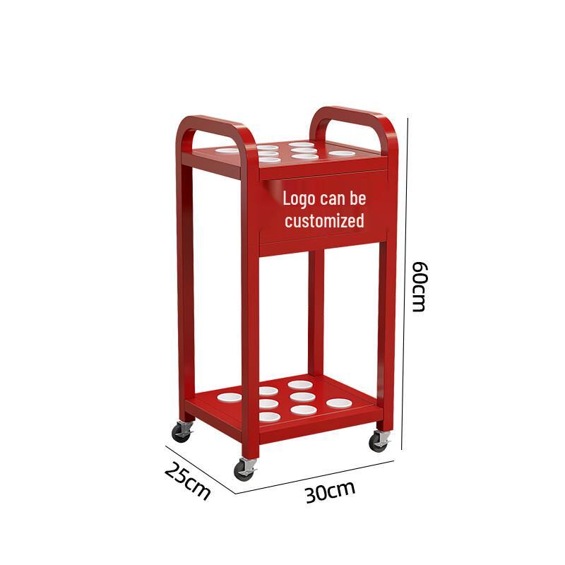 Metal Floor-Standing Billiard Cue Storage Rack
