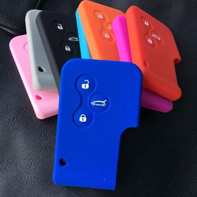 Smart 3 Buttons Remote Silicone Car Key Case for Renault Megane R.S. Scenic Card Key Smart Key