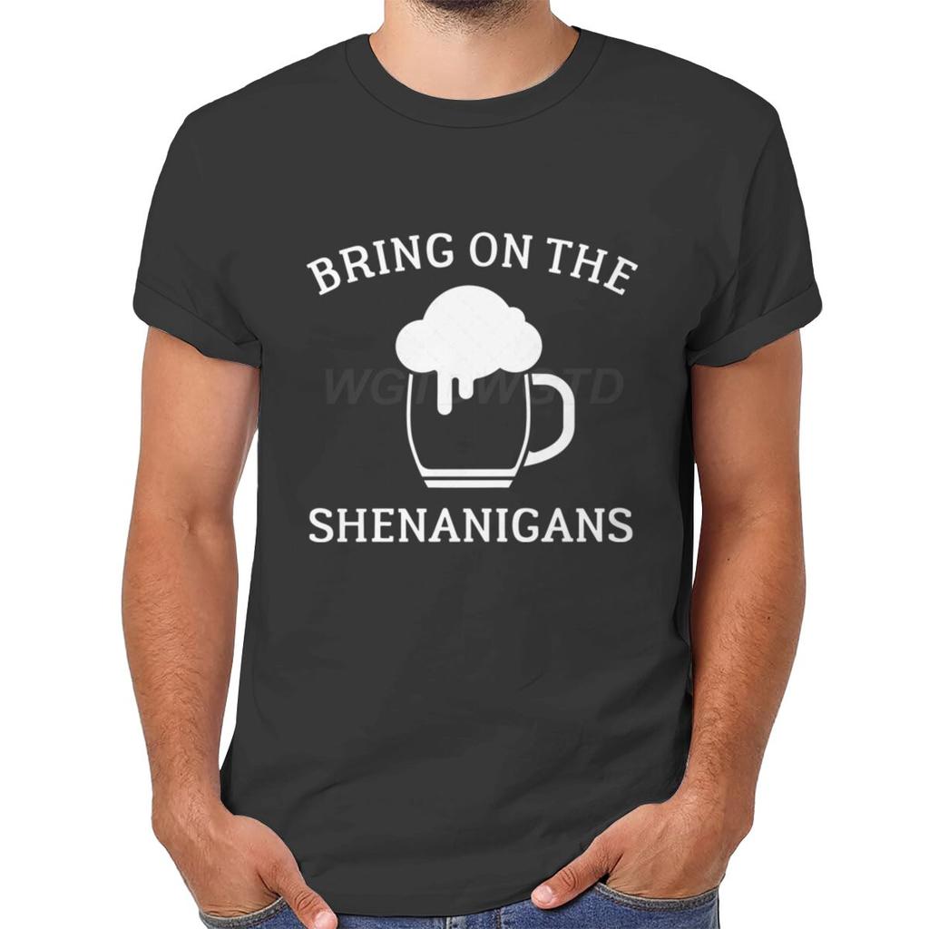 Irish Drinking Team Tshirt for Unisex St Patricks Day Beer Tee Round Neck Short Sleeve Tee Unisexs St Patricks Day Shirt