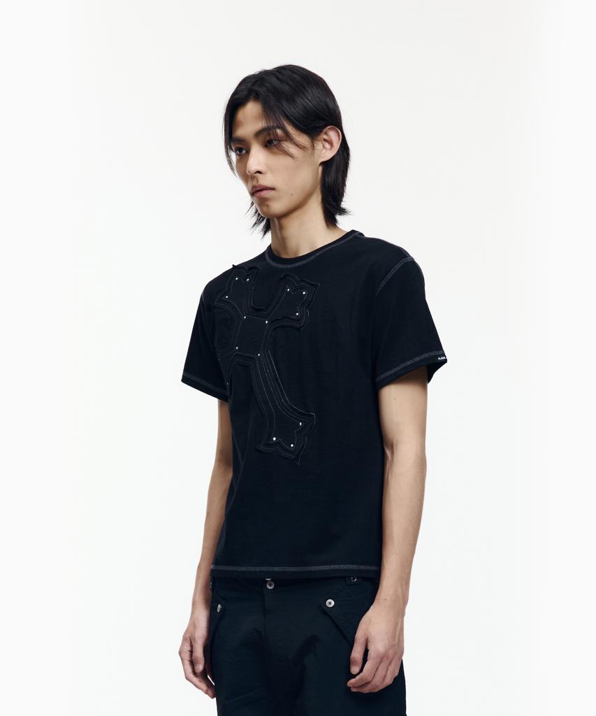AAKAM Big Patch Cros2 Half Top (Black)