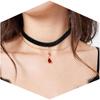 Fesciory Schwarze Halskette für Damen, Verstellbarer Täglicher Goth Schmuck Geschenk | Verstellbare Passform, Enganliegende Schwarze Halskette, Spitze Samt Perlen oder Anhänger