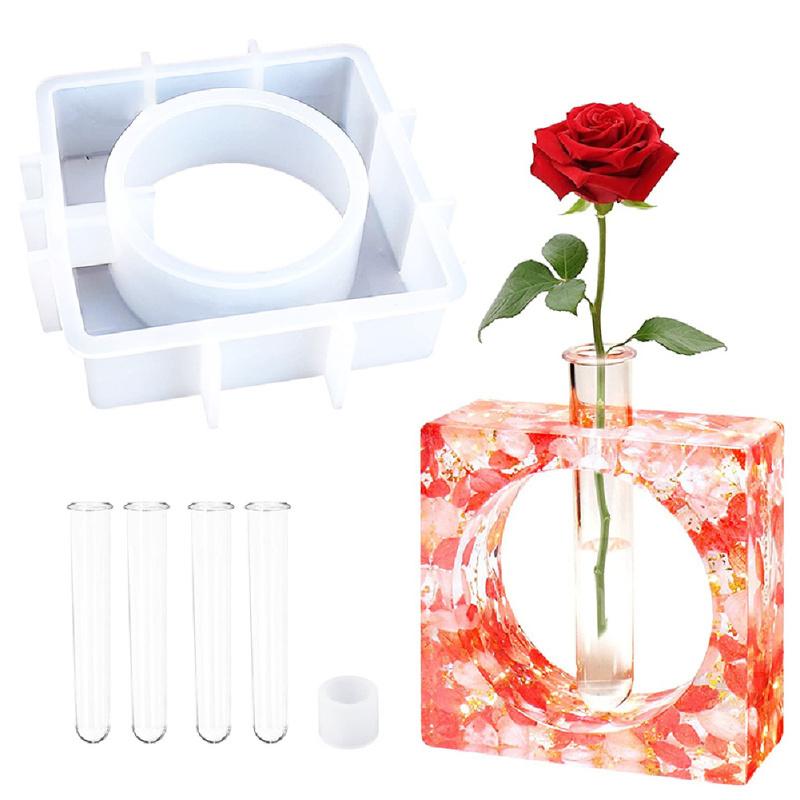 Vase  Epoxy  Resin  Mold  Set Plant Propagation Station Silicone Diy Making Tool For Hydroponic