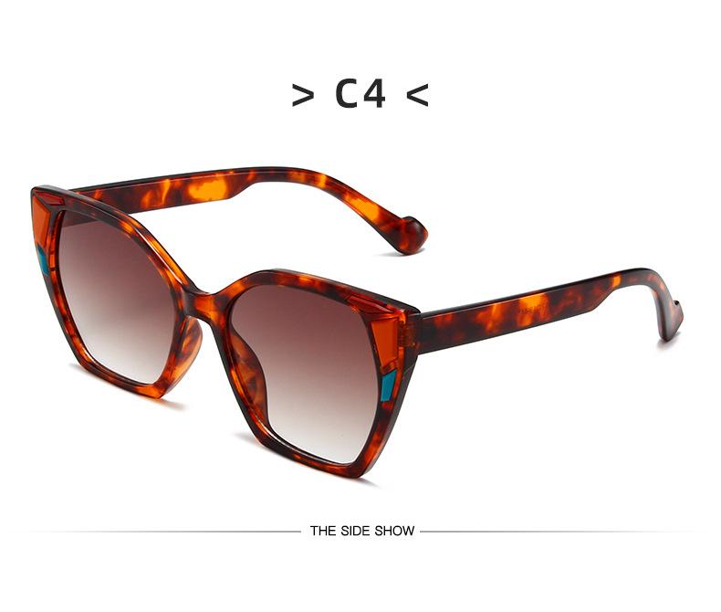 Trendy Retro Leopard Shades Women Oversize Decor Vacation Travelling Sunglasses Stylish Brand Design Beach Sun Glasses