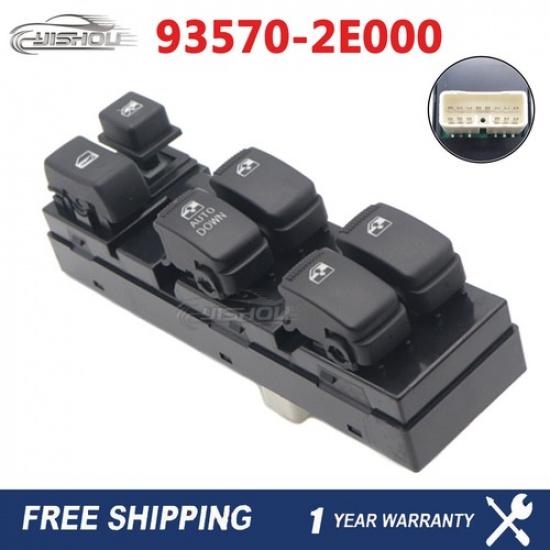 Black Power Window Switch For Hyundai Tucson 2005-2010 93570-2E000 935702E000