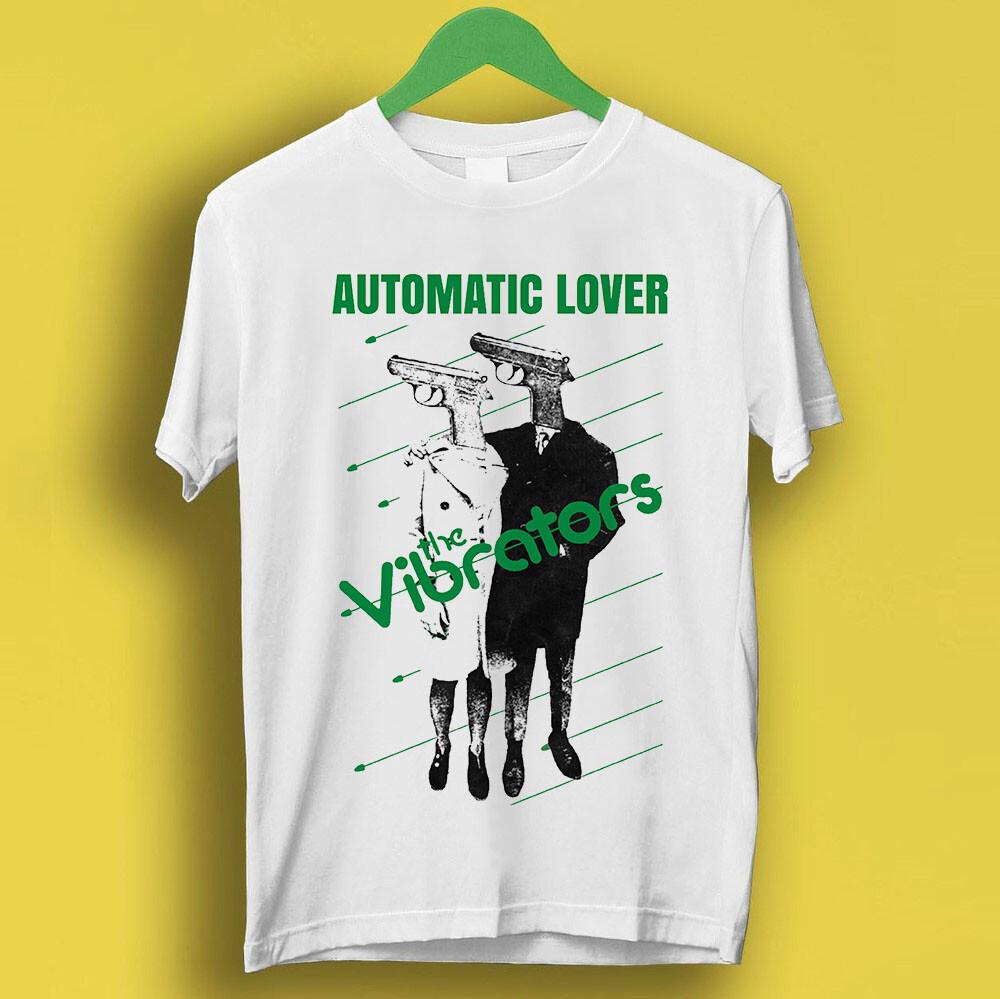 The Vibrators Automatický milenec Punk Rock Retro Hudba Dárek Top Tričko P2483
