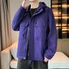 2026 Spring Autumn Men Hooded Jackets Men Casual Coats Man High Street Multi-Pocket Jacket Unisex Outerwear