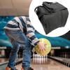 Compacts Single Ball Bowling Bag Padded Interior Adjustable Carrying Handle Front Meshes Organizers