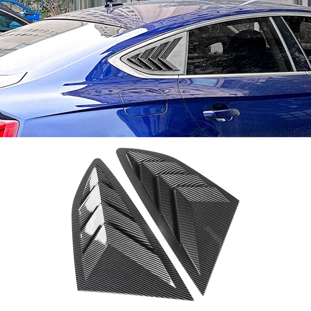 P  of Rear Side Window Louver Cover Left Right Rear Window   Vent Scoop Shades Cover for S5 F5 Sportback 2017-2024