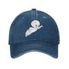 Casper The Friendly Ghost 90s Washed Denim Cap Casual Baseball Caps Adjustable Hat Summer Unisex Baseball Hats
