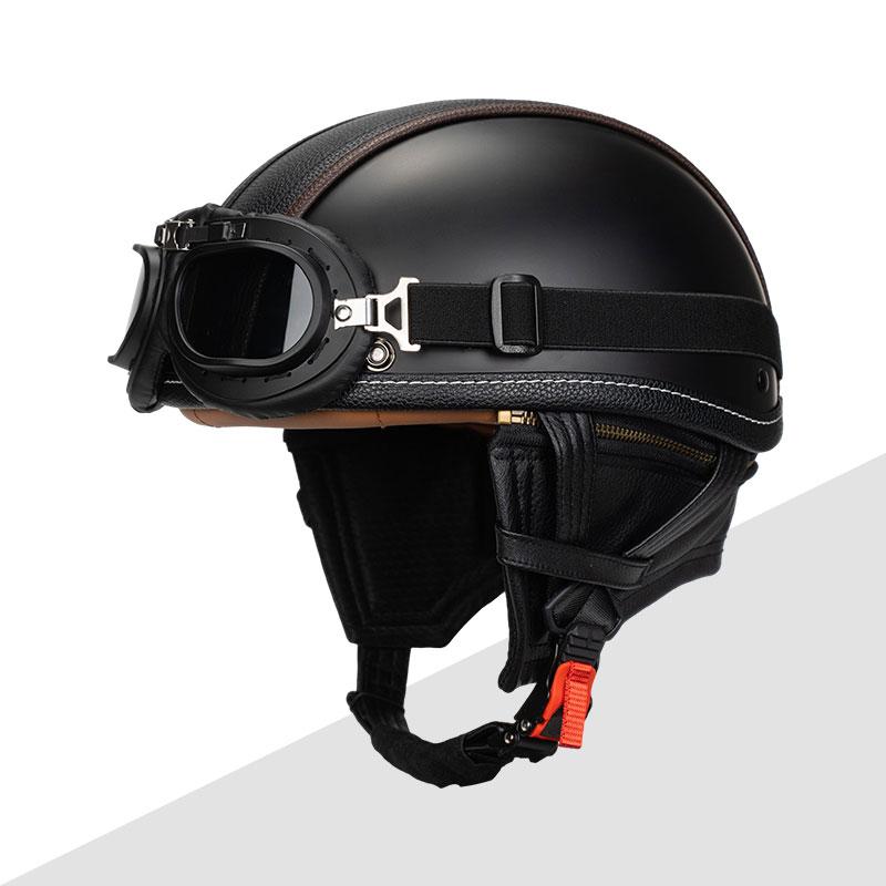 Half Face Vintage Motorcycle Helmet Retro German Safety Protection New Summer Unisex Road Caps Helmets New Type