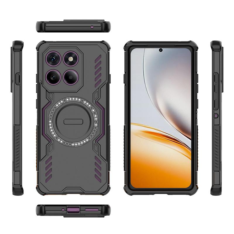 KEYSION Hollow Heat Dissipation Case for Motorola Edge 60 Pro 5G Magnetic Cooling Shockproof Phone Cover for Edge 60 S 60 Fusion