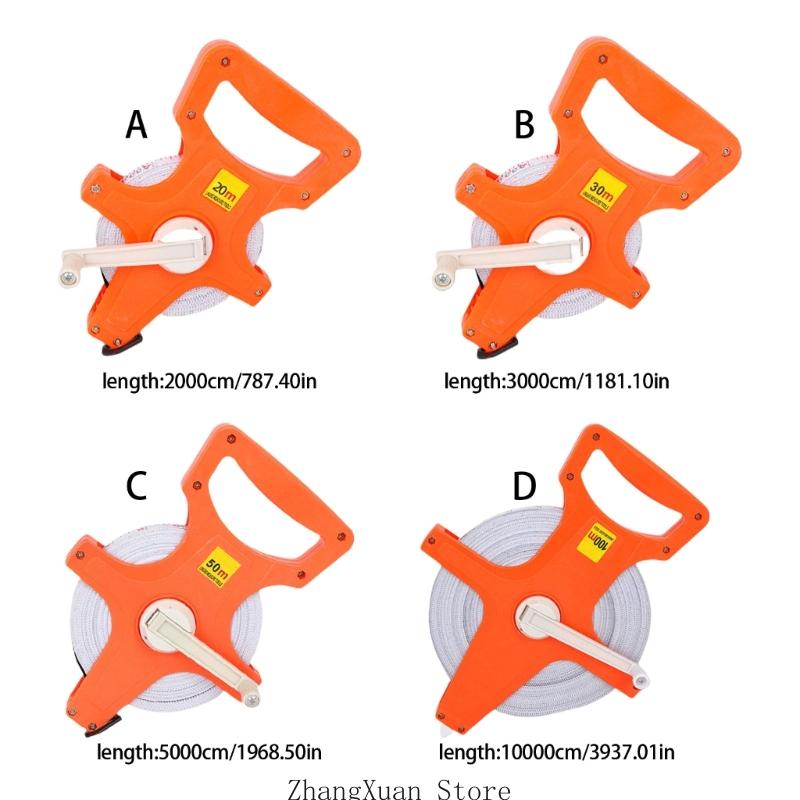 3XUF Open Reel Tape Measure Measuring Tape With Convenient Carry Handle And Antislip Design For Outdoor Indoor Use