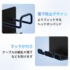 GAGUIUP Headphone Set of Magnetic Headphone Headphone Hanger Easy Convenient Storage Hooks, 2, Stands, Stands, Installation, (Black)