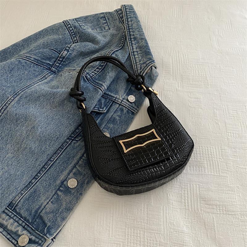 Trendy 2024 New Stylish Shoulder Bag Chic Solid Color Vintage Aesthetic Fashion