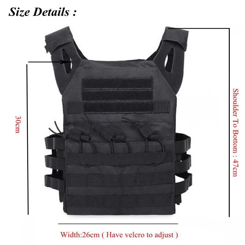 Multifunctional Tactical Vest JPCMolle Plate Carrier Lightweight Camouflage Tactical Vest Hunting Outdoor Hiking Apparel