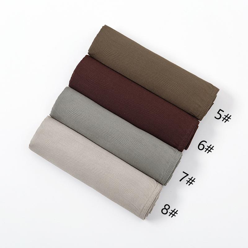 New Premium Thick Modal Hijab Scarf For Women Plain Shawls Femme Musulman Cotton Modal Headscarf Islam Turban Headband 172*85cm