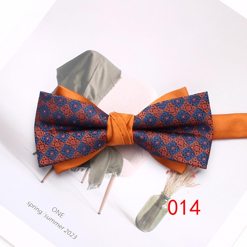 Rael Striped Bow Tie Plaid Polyester Bow Tie Men'S Casual Shirt Accessories Bow Tie