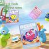 Kids' Ocean-Themed Pull-Out Water Cannon Toy for Summer Water Fights