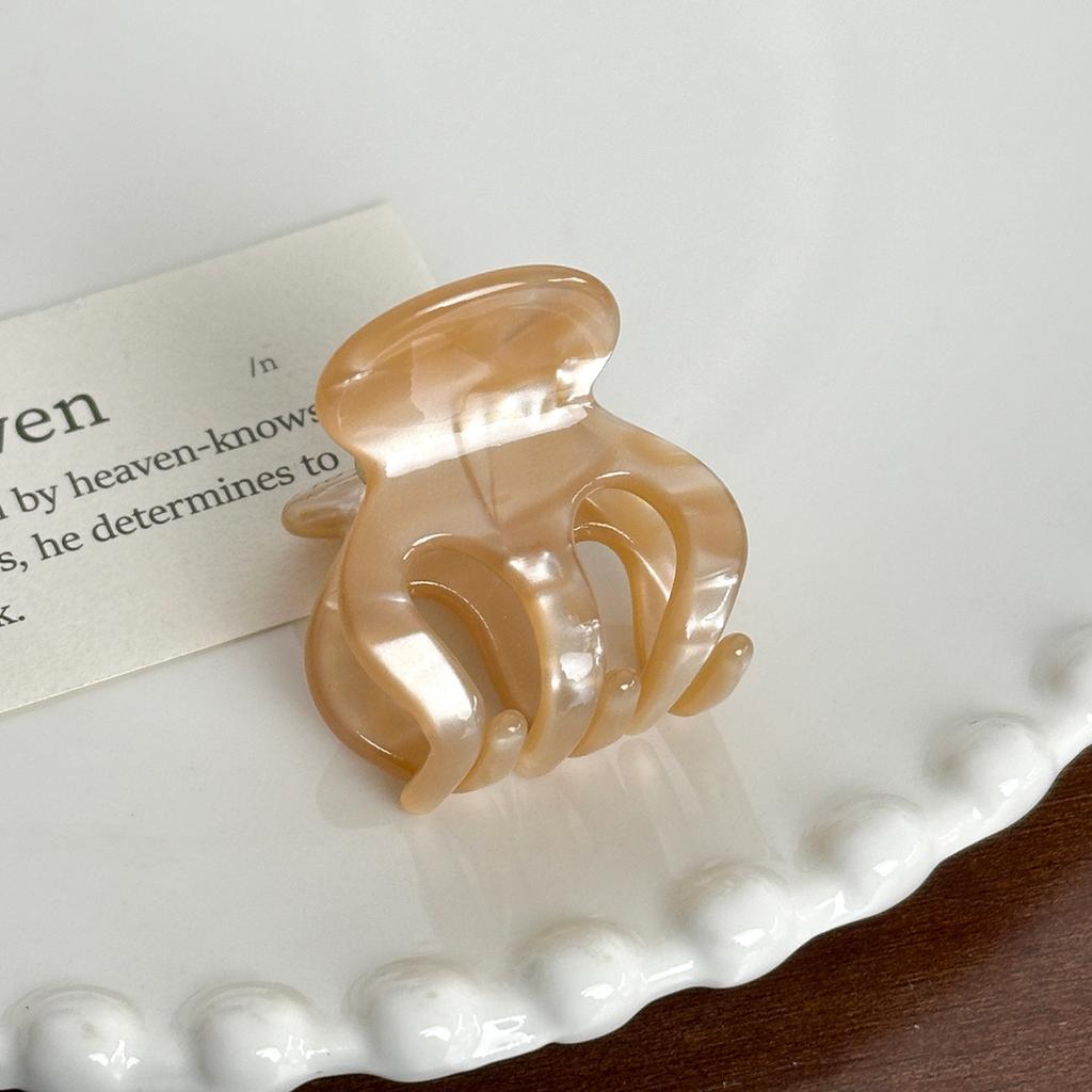 Retro Acetate Hair Claw Clips Sweet Small Hairpins Crab Clamp Barrettes for Womens Girls Trendy Ponytail Holders Party Accessory