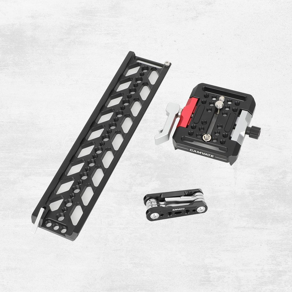 HDRIG Iron Head 10 Dovetail Quick Release Plate Clamp for DSLR Cameras & Camcorders чёрный