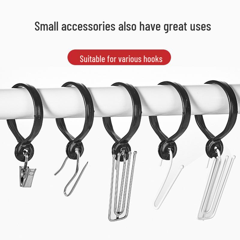 Inel cu cârlige pentru perdea deschis - Cercuri pentru bară romană Accesorii pentru duș