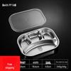 Zhishi 304 Stainless Steel Partitioned Meal Tray