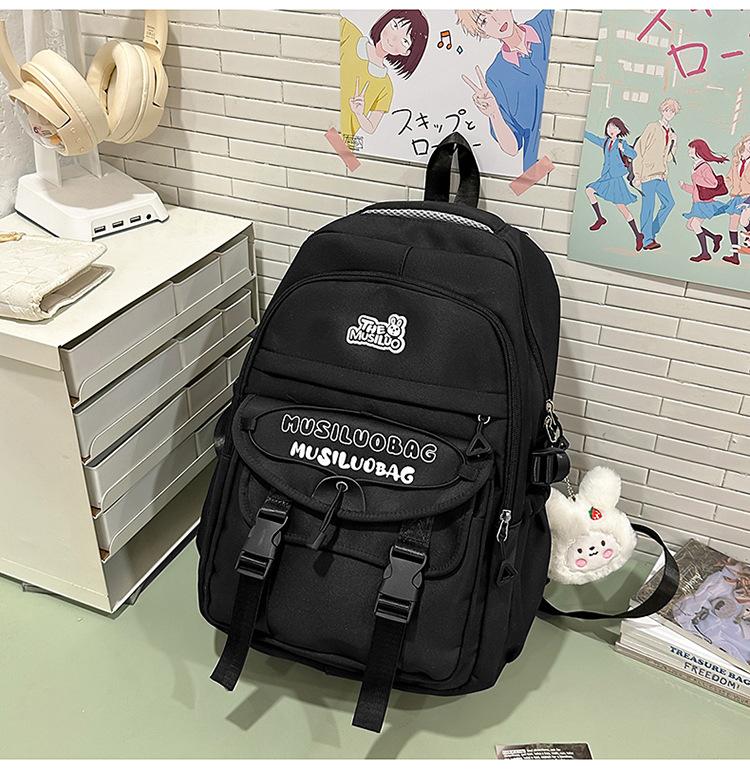 Schoolbag Japanese ins new high-value fresh and sweet backpack junior high school students lightweight travel large-capacity backpack