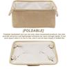 Fabric Storage Basket Home Clothes Toys Sundries Storage Box Foldable Canvas Open Storage Case With Handle Home Organization