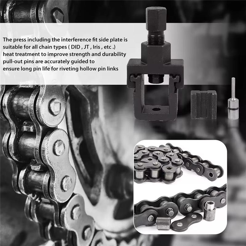 Motorcycle Chain Breaker Riveting Tool DID Style Heavy Duty Motorcycle Bike Chain Breaker Splitter & Link Riveter Tool