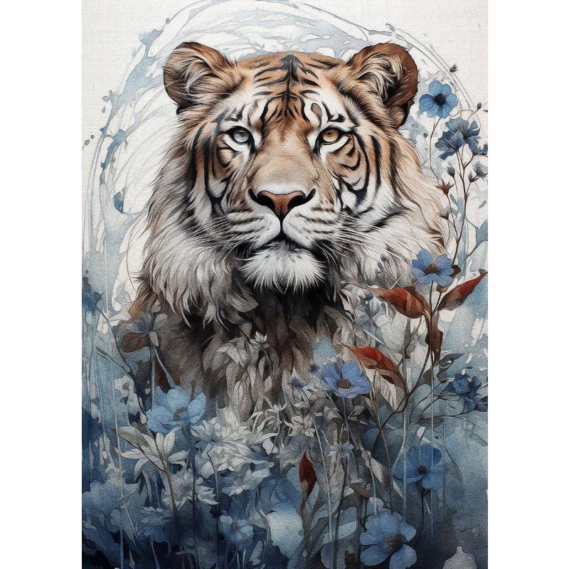 Vintage Wild Jungle Animal Deer Wolf Forest Landscape Art Posters Canvas Painting Wall Prints Picture for Living Room Home Decor